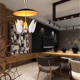 5 Ljus Ljuskrona Brief Art Modern Samtida Pendellampa