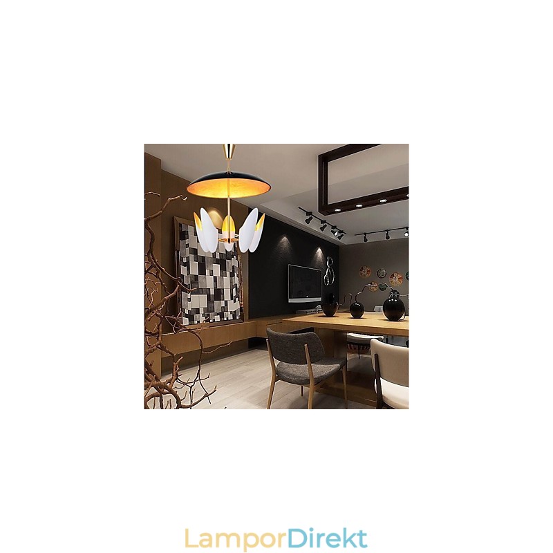 5 Ljus Ljuskrona Brief Art Modern Samtida Pendellampa