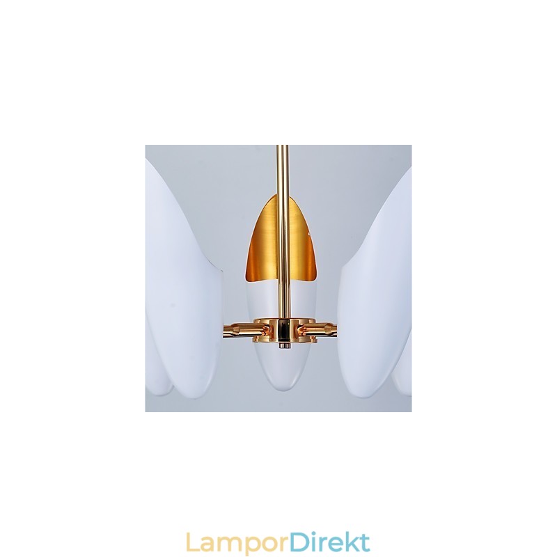 5 Ljus Ljuskrona Brief Art Modern Samtida Pendellampa