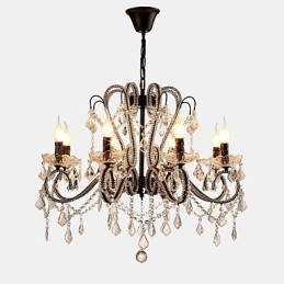 8 Ljus Kristallkrona Modern Samtida Traditionell Klassisk Rustik Lodge Vintage Retro