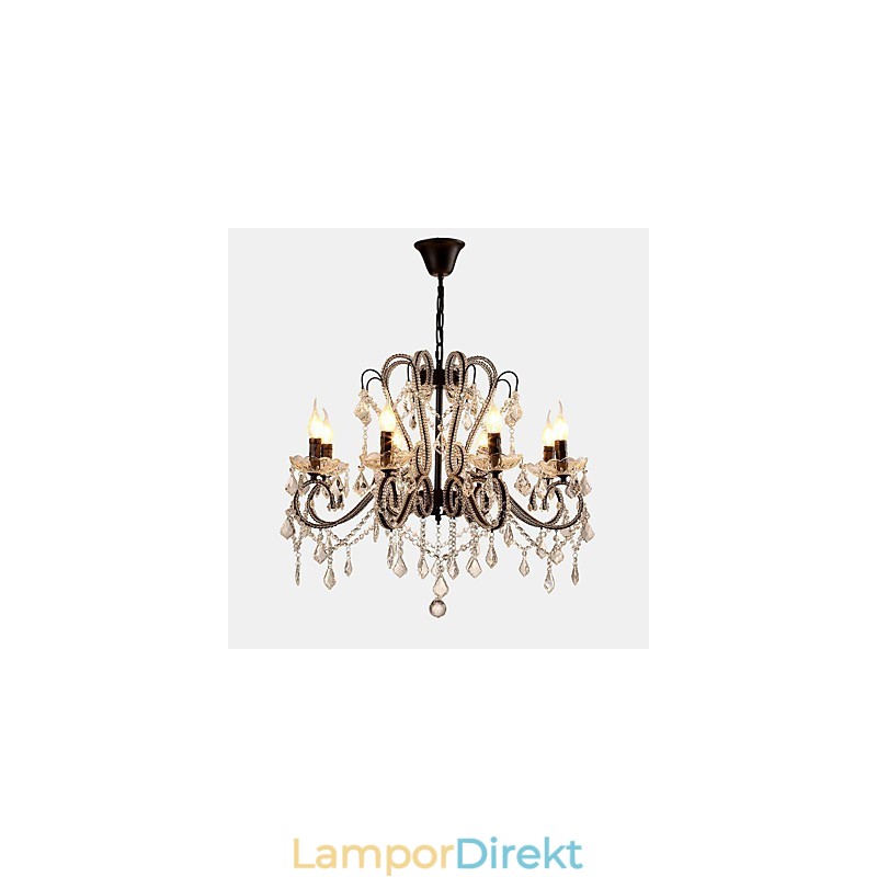 8 Ljus Kristallkrona Modern Samtida Traditionell Klassisk Rustik Lodge Vintage Retro