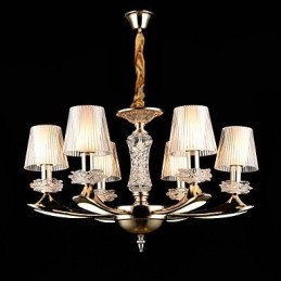 Modern Och Modern Traditionell Klassisk Zinklegeringsfunktion För Kristall I Mini-Stil Metall Taklampa