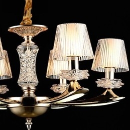 Modern Och Modern Traditionell Klassisk Zinklegeringsfunktion För Kristall I Mini-Stil Metall Taklampa