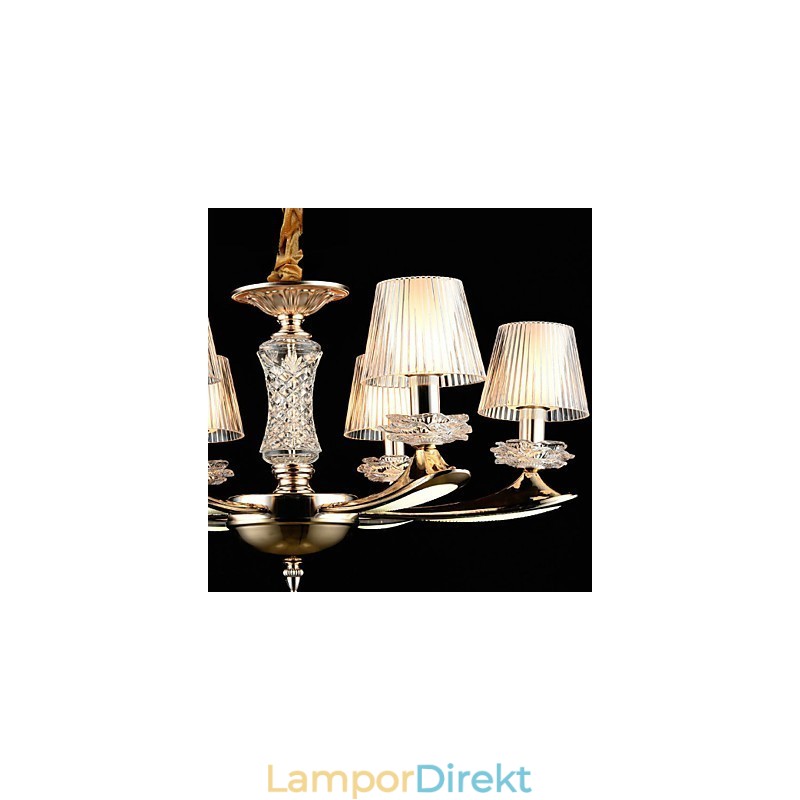 Modern Och Modern Traditionell Klassisk Zinklegeringsfunktion För Kristall I Mini-Stil Metall Taklampa