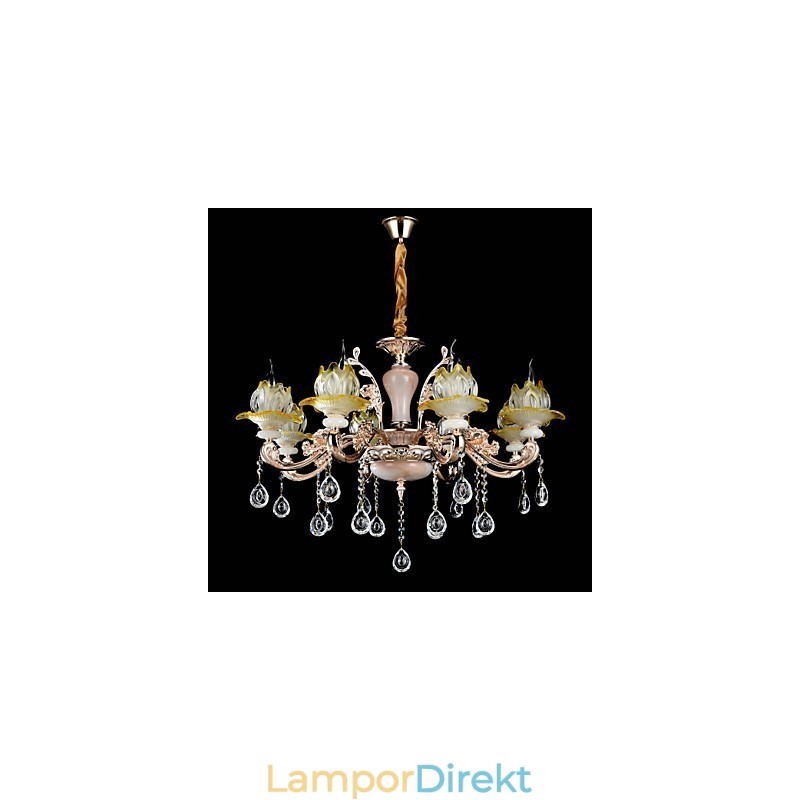 Modern Och Modern Traditionell Klassisk Zinklegeringsfunktion För Kristall I Mini-Stil Metall Taklampa