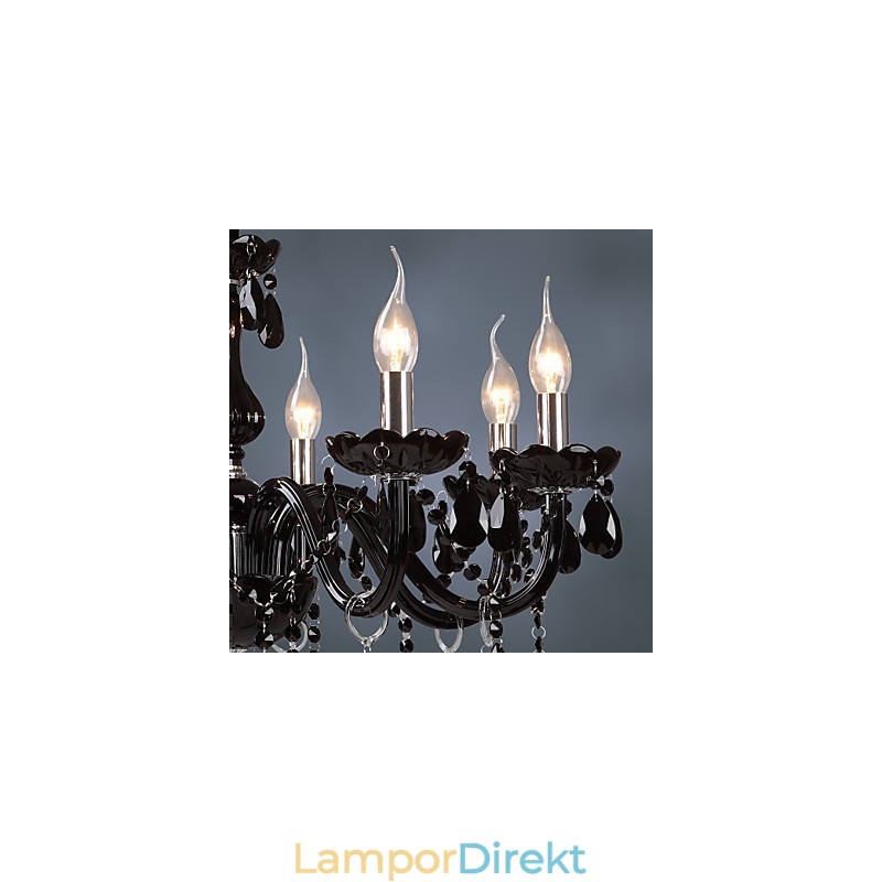 Modern Och Modern Galvaniserad Funktion För Ljuskrona I Kristallglas