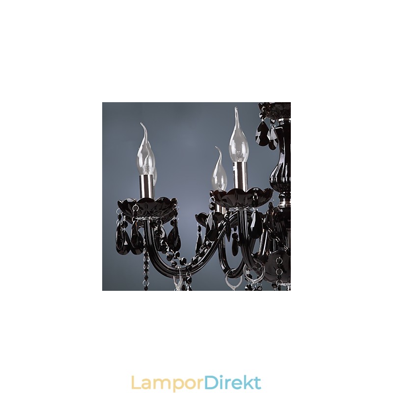 Modern Och Modern Galvaniserad Funktion För Ljuskrona I Kristallglas