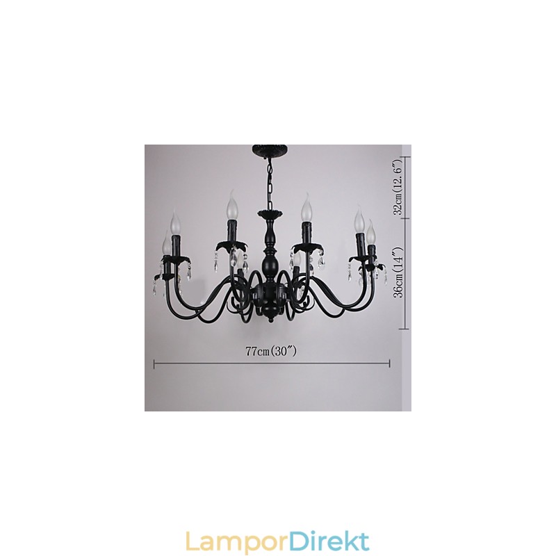 Europeisk Stil Kristallljuslampa Lampa Klädaffär Lampor Och Lyktor Dekorationsprojekt Droplight