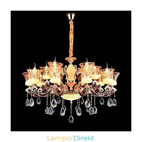 Pendelljus Zinklegering Funktion För Crystal Mini Style Metall Inomhus Butiker 15 Lampor Pendelljus Zinklegering Funktion För Crystal Mini Style Metall Inomhus Butiker 15 Lampor