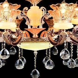 Pendelljus Zinklegering Funktion För Crystal Mini Style Metall Inomhus Butiker 15 Lampor