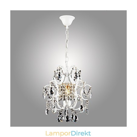 Järnmålningskrona Med Klarkristall Modern Belysningslampa