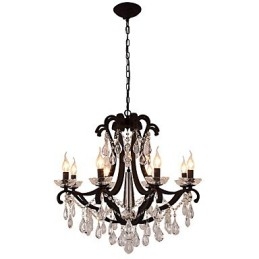 8 Ljus Kristallkrona Modern Samtida Traditionell Klassisk Rustik Lodge Vintage Retro Lantern Trumma Lantmålning