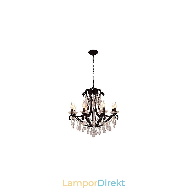 8 Ljus Kristallkrona Modern Samtida Traditionell Klassisk Rustik Lodge Vintage Retro Lantern Trumma Lantmålning