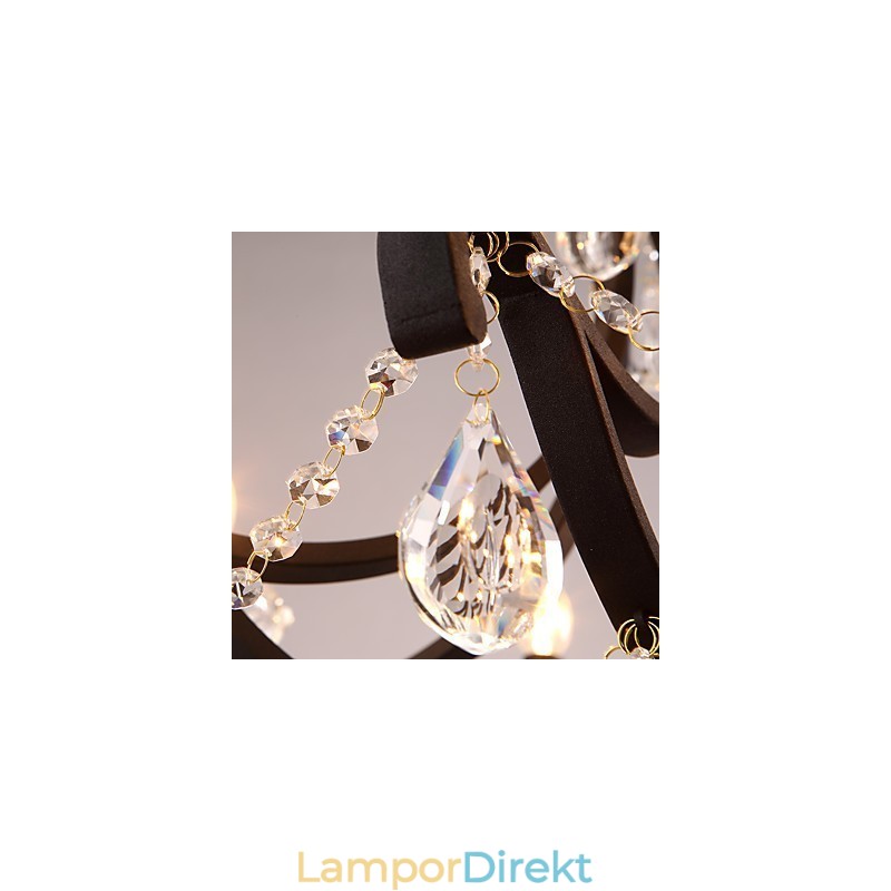 8 Ljus Kristallkrona Modern Samtida Traditionell Klassisk Rustik Lodge Vintage Retro Lantern Trumma Lantmålning