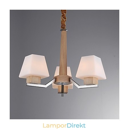 Modern Och Modern Elektropläterad Funktion För Träbambu Ljuskrona Modern Och Modern Elektropläterad Funktion För Träbambu Ljuskrona