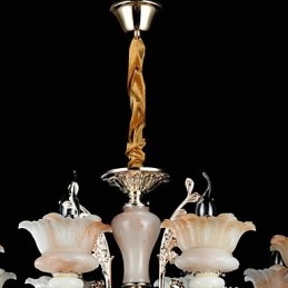 Modern Och Modern Traditionell Klassisk Zinklegeringsfunktion För Kristall I Mini-Stil Metall Taklampa