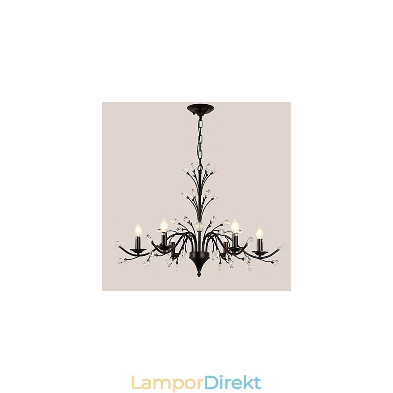6 Ljus Kristallkrona Modern Samtida Traditionell Klassisk Vintage Retro Country Målning Funktion
