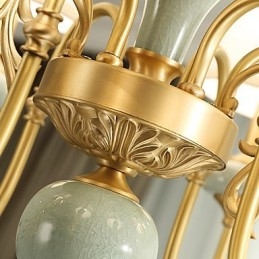 Traditionell Klassisk Country Mässing Funktion För Mini Style Metall 3 Bulbs Ljuskrona