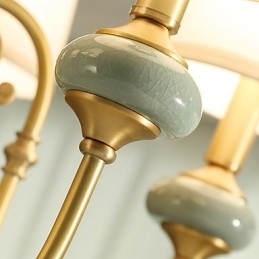 Traditionell Klassisk Country Mässing Funktion För Mini Style Metall 3 Bulbs Ljuskrona