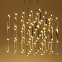 Modern Ljuskrona Ljus Rostfritt Stål Lampa Loft Belysning