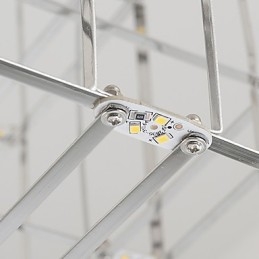 Modern Ljuskrona Ljus Rostfritt Stål Lampa Loft Belysning