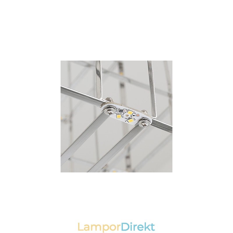 Modern Ljuskrona Ljus Rostfritt Stål Lampa Loft Belysning