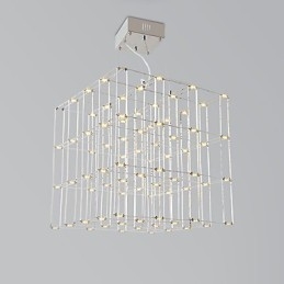 Modern Ljuskrona Ljus Rostfritt Stål Lampa Loft Belysning