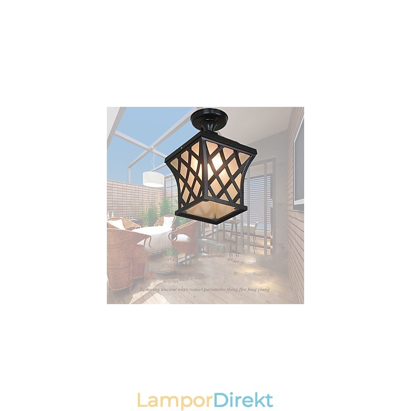 Landsbygdslampa Amerikansk Trädgård Uteplatsdörr Utomhus Vattentät Druvdroppslampa