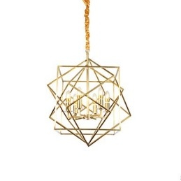 Lantern Mässing Funktion För Designers Metall Ljuskrona