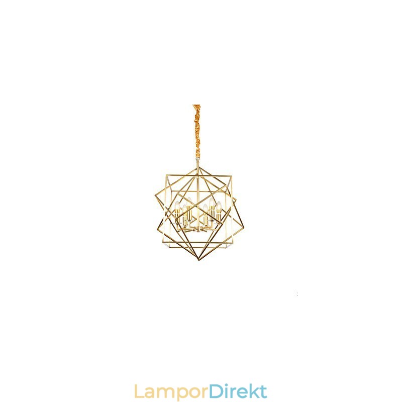 Lantern Mässing Funktion För Designers Metall Ljuskrona