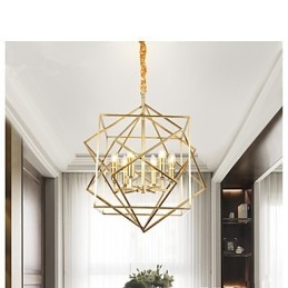 Lantern Mässing Funktion För Designers Metall Ljuskrona