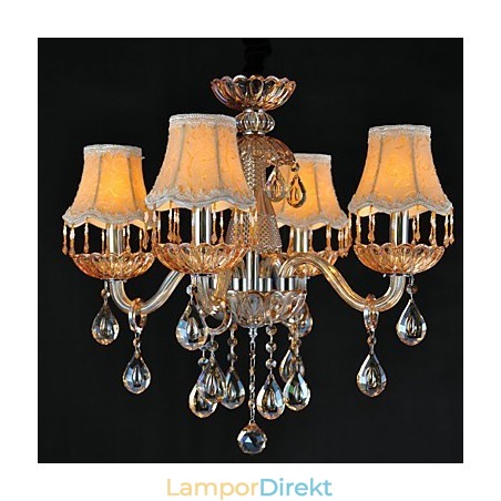 Ljuskrona Crystal Retro Glass 4 Light Ljuskrona Crystal Retro Glass 4 Light