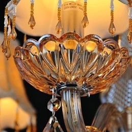 Ljuskrona Crystal Retro Glass 4 Light