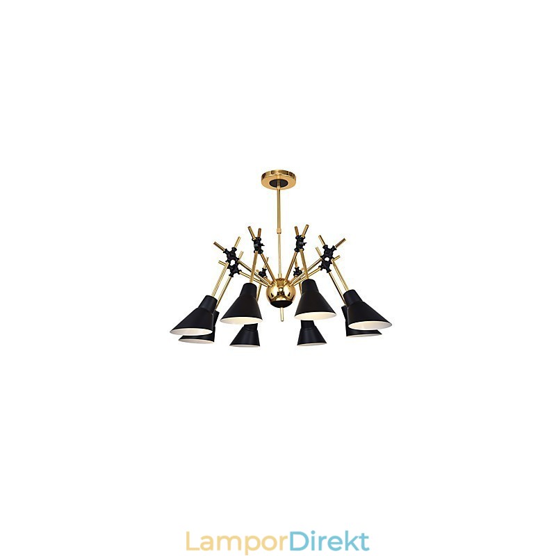Personlig Justerbar Riktning Art Chandelier Lamp Ljuskrona N