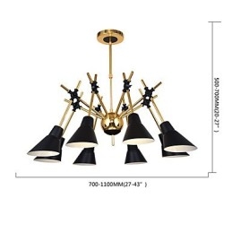 Personlig Justerbar Riktning Art Chandelier Lamp Ljuskrona N