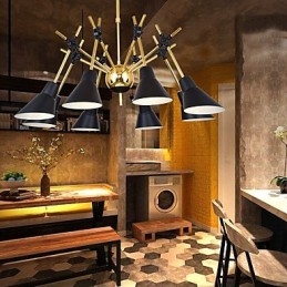 Personlig Justerbar Riktning Art Chandelier Lamp Ljuskrona N