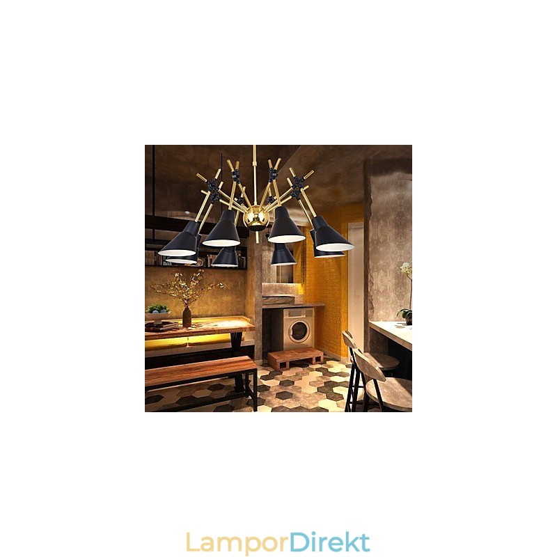 Personlig Justerbar Riktning Art Chandelier Lamp Ljuskrona N