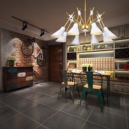 Personlig Justerbar Riktning Art Chandelier Lamp Ljuskrona N