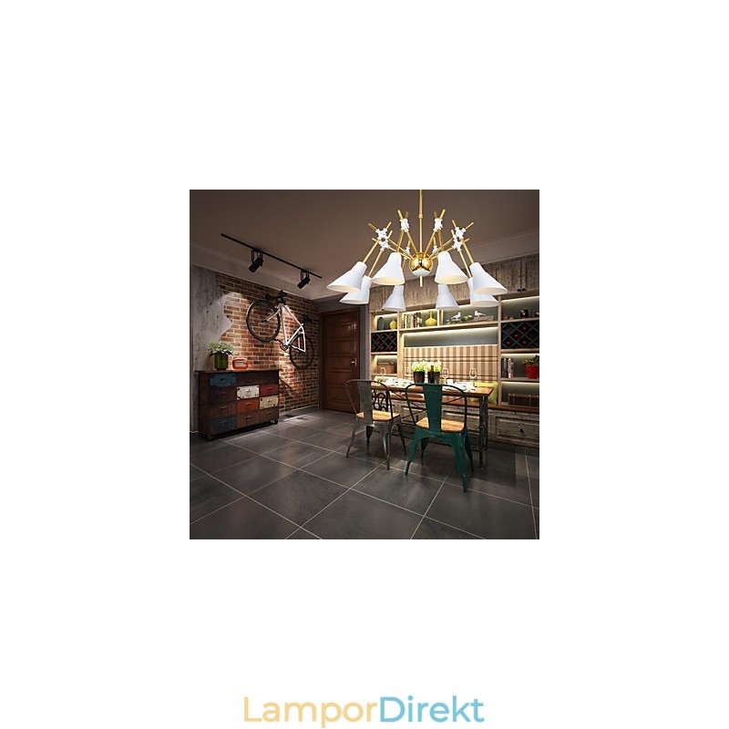 Personlig Justerbar Riktning Art Chandelier Lamp Ljuskrona N