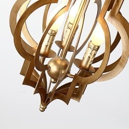 Vintage Metall Amerikansk Industriell Loftmålning Färg Europeisk Ljuskrona Lampa Inomhus Dekorera Hängande Lampa