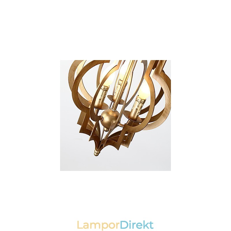Vintage Metall Amerikansk Industriell Loftmålning Färg Europeisk Ljuskrona Lampa Inomhus Dekorera Hängande Lampa