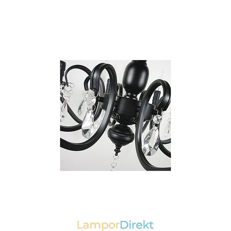 Kristallkrona Europeisk Stil Smidesjärn Lampa Kreativa Ljus Lampor Och Lyktor