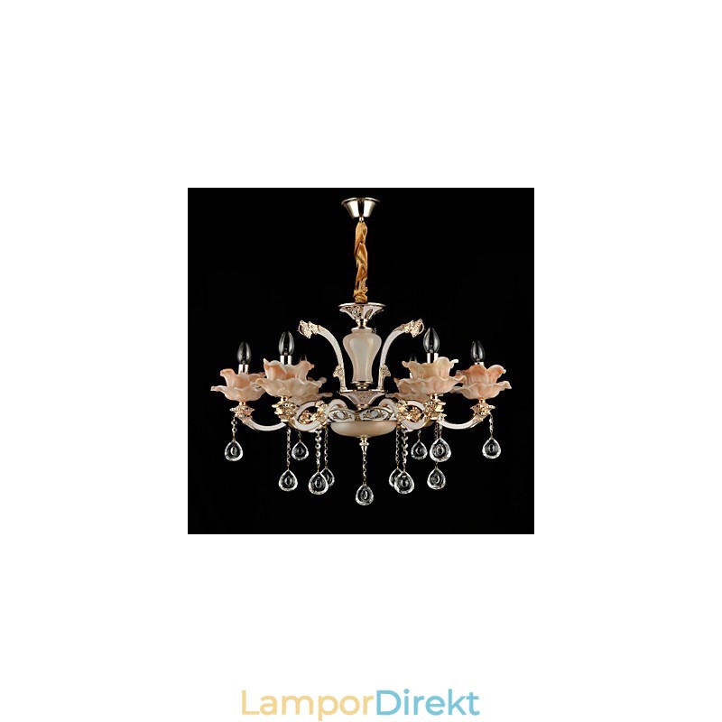 Modern Och Modern Traditionell Klassisk Zinklegeringsfunktion För Kristall I Mini-Stil Metall Taklampa