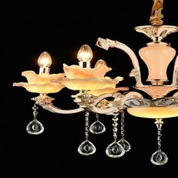 Modern Och Modern Traditionell Klassisk Zinklegeringsfunktion För Kristall I Mini-Stil Metall Taklampa
