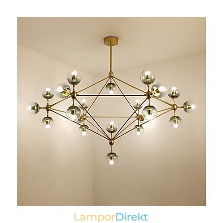 Twenty_One Light Post Modern Europe Style Modo Metall Glas Pendellampa Foajén Dekorera Industriell Ljuskrona Lampa Twenty_One Light Post Modern Europe Style Modo Metall Glas Pendellampa Foajén Dekorera Industriell Ljuskrona Lampa