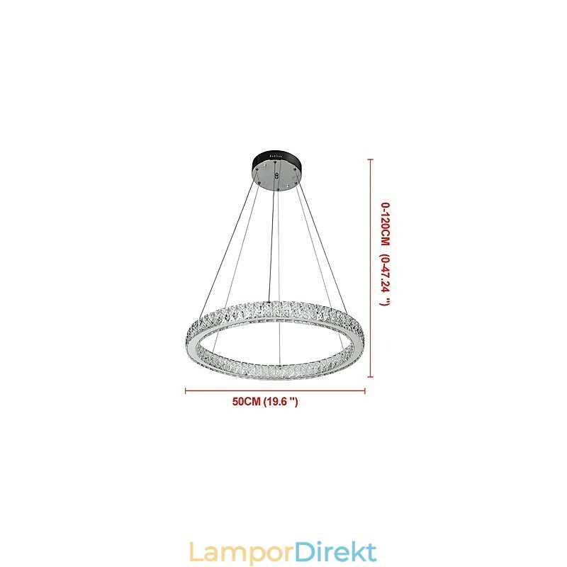 Dimbar Ring Indoo Takljus Pendellampa Modern Ljuskrona Belysning Ljuskrona Lampa Med Fjärrkontroll
