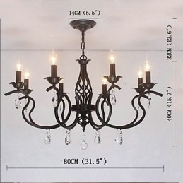 Kristallkrona I Europeisk Stil Matsalsljus Enkla Kreativa Ljus Lampor Och Lyktor Nyhet Lightig