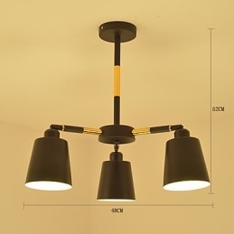 Pendelljus Traditionell Klassisk Målningsfunktion För Mini Style Wood Bamboo