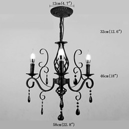 Kristalllampa 3 Ljus Modern Enkel Novelty Lightings