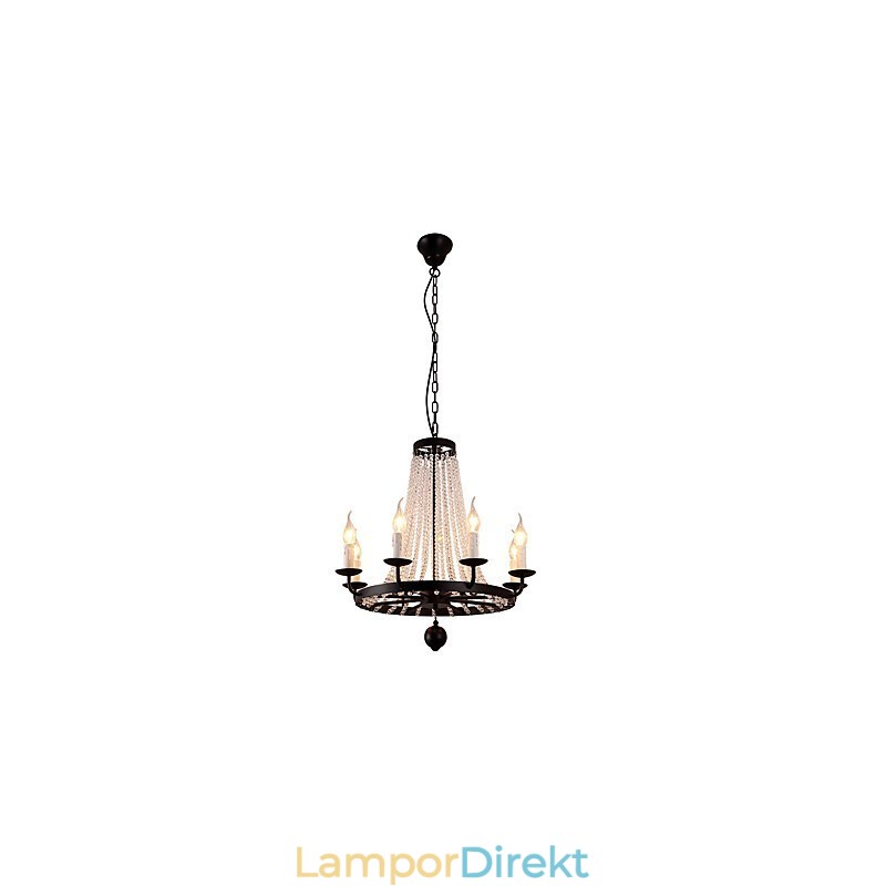 8 Ljus Ljuskrona Modern Samtida Traditionell Klassisk Rustik Lodge Vintage Retro Lantern Trumma Country Island Globe Bowl